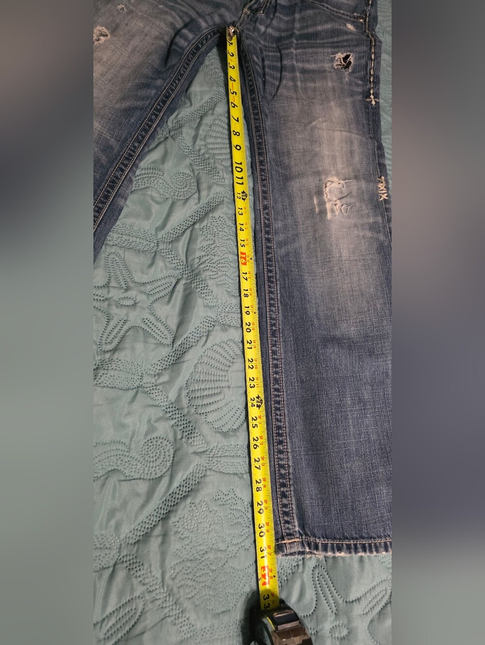Affliction DistressedMens Blue Jeans - - Picture 8 of 8